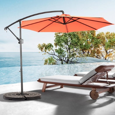 10ft Offset Patio Umbrella Orange