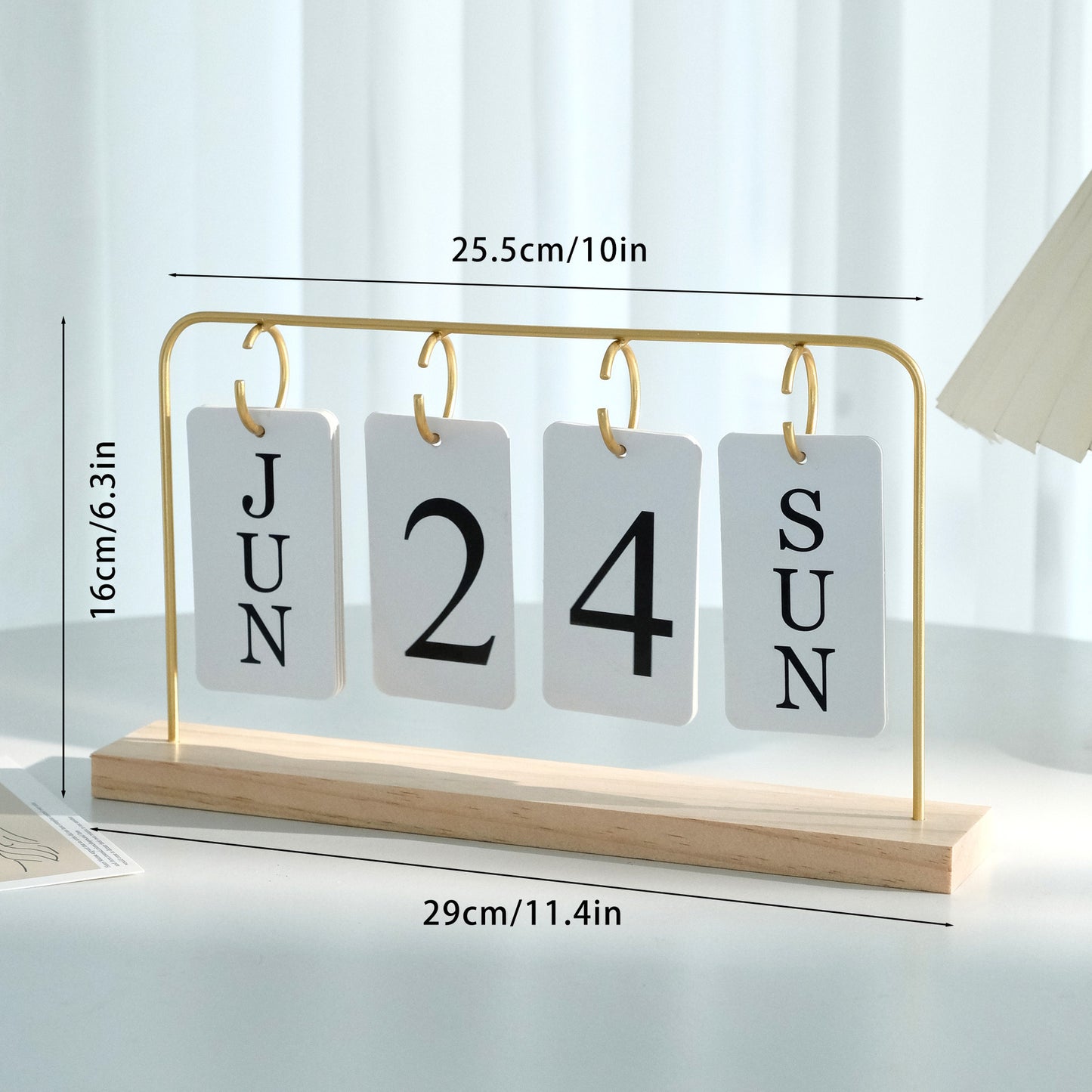 2025 Creative Flip Hanging Wooden Desk Calendar